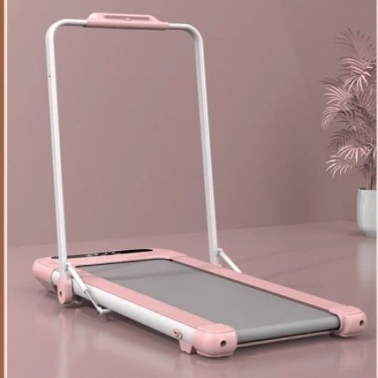 Home Fitness folding electric pad  walking manual flat treadmill running machine UMWP103 - Pink