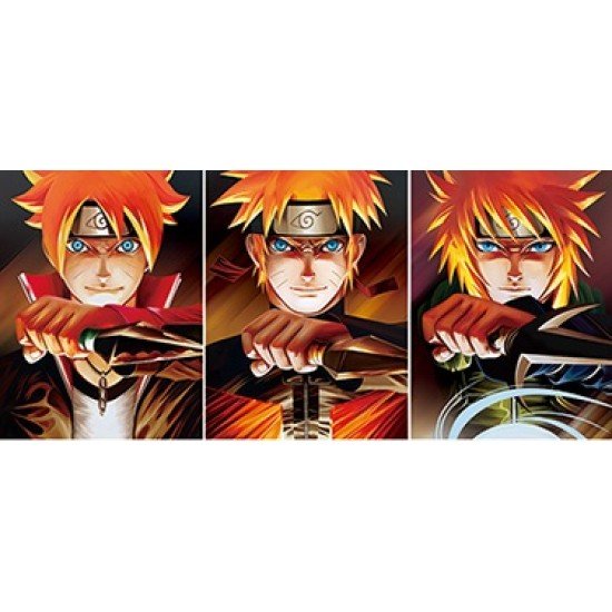 Poster Framed - Naruto character - 4D Print - 30x40cm