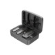 Porodo Wireless Lavalier Microphone and Charging Case Lightning/Type-C/3.5mm AUX In/Out