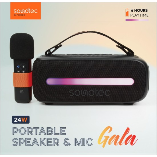 Porodo Soundtec Gala Portable Speaker and Mic