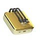 Porodo 20000mAh Mirror Power Bank Built-In Charge and Re-Charge Cables - Gold