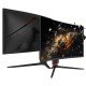 Porodo Gaming 27inch 240Hz Curved Gaming Monitor Adjustable Rotating Stand - Black