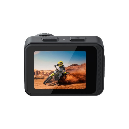 Porodo Lifestyle Fully Waterproof UHD Action Camera Dual Display With Video Stabilization