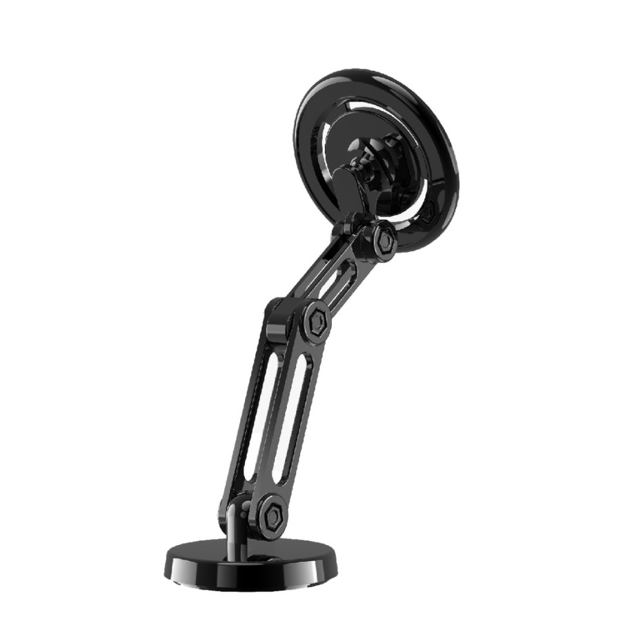 Porodo Zinc Alloy Versatile Phone Mount Multi-Joint & 360° Rotating - Black