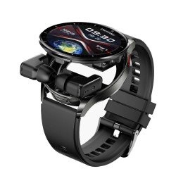 Porodo Pulse Smartwatch With Earbuds - Black Porodo Pulse Smartwatch With Earbuds - Black