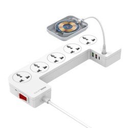 2500W Power Strip | 3-in-1 Wireless Charger & Cable Organizer 2500W Power Strip | 3-in-1 Wireless Charger & Cable Organizer