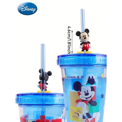 Disney Tumbler Plastic Water Mug with Straw - Mickey Mouse