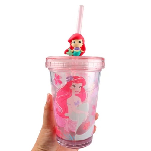 Disney Tumbler Plastic Water Mug with Straw