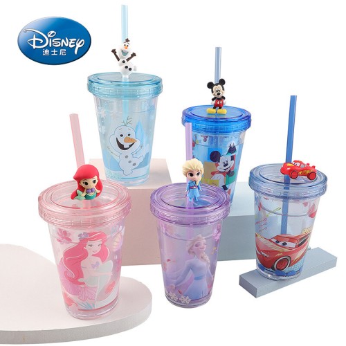 Disney Tumbler Plastic Water Mug with Straw