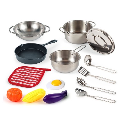 Kitchen Set Stainless Steel Tableware 14 Pcs