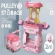 Beauty kit toy with trolley