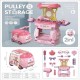 Beauty kit toy with trolley