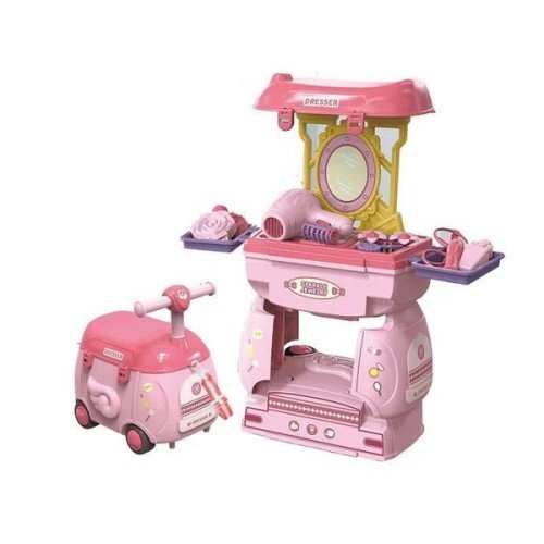 Beauty kit toy with trolley