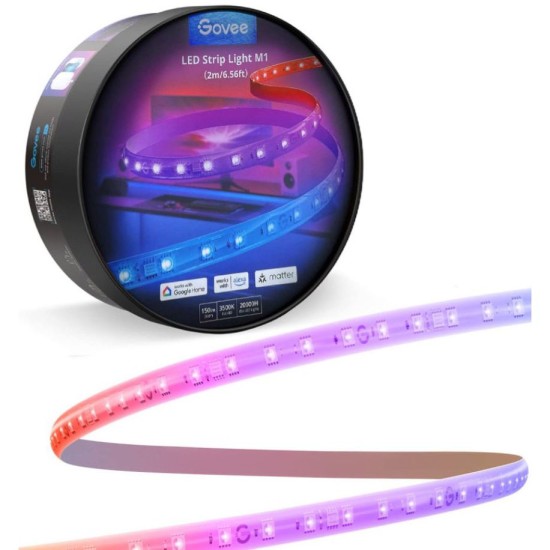 Govee M1 RGBICW LED Strip Lights 2M support Matter cuttable and extensive - H61E0