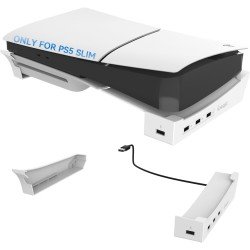 ipega PS5 Slim Horizontal Stand with 4 USB Ports ipega PS5 Slim Horizontal Stand with 4 USB Ports