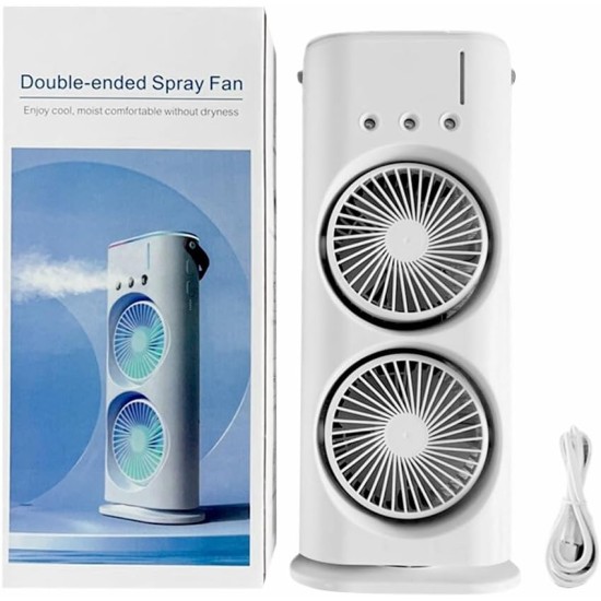 Double-Ended Spray Fan USB Rechargeable