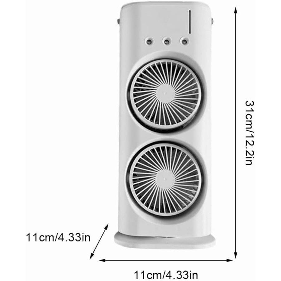 Double-Ended Spray Fan USB Rechargeable