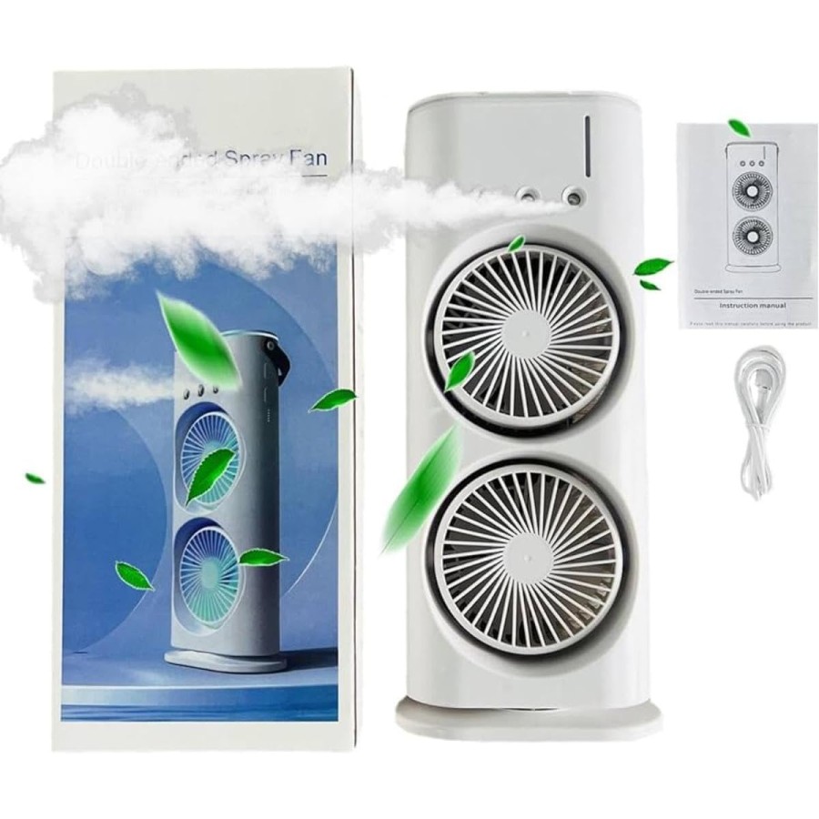 Double-Ended Spray Fan USB Rechargeable