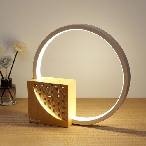 Sound Table Lamp with 2 Alarm Clock