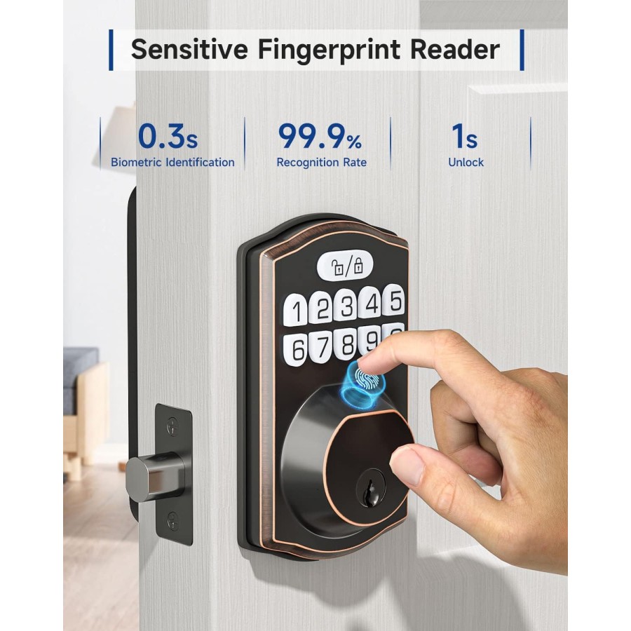 Fingerprint Keyless Entry Door Lock