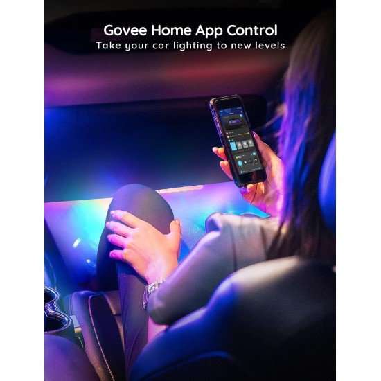 Govee RGBIC Interior Car Lights （Without Remote Control) - H7090