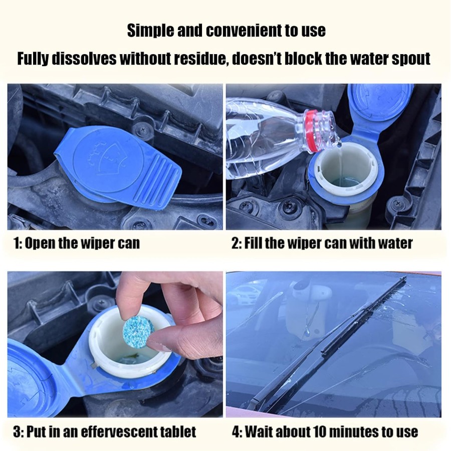 Car Windshield Washer Fluid 1Pcs tablet