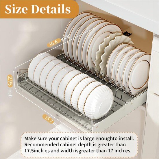 Dish Drying Rack for Kitchen Cabinets