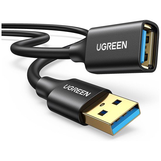 UGREEN USB 3.0 Extension Male Cable 2m (Black) 10373-US129