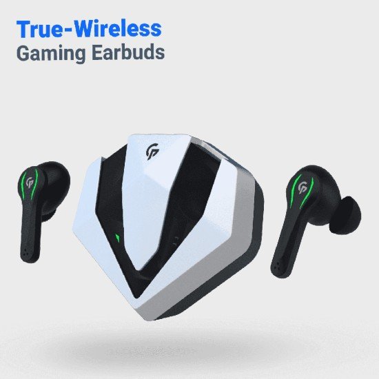 Porodo Gaming True-Wireless Gaming Earbuds 400mAh - Silver