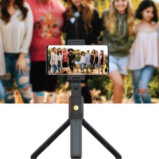 Porodo Bluetooth Selfie Stick with Tripod Stand and Detachable Remote Shutter