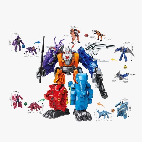 5in1 Transformable Super Robot Toy