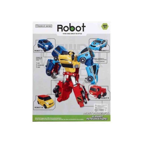 Transformable robot 3 in 1 Tritan