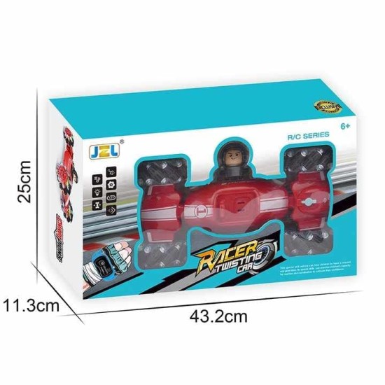 360 Rotation Stunt Racer Car for Kids with Music, Spray, and LED