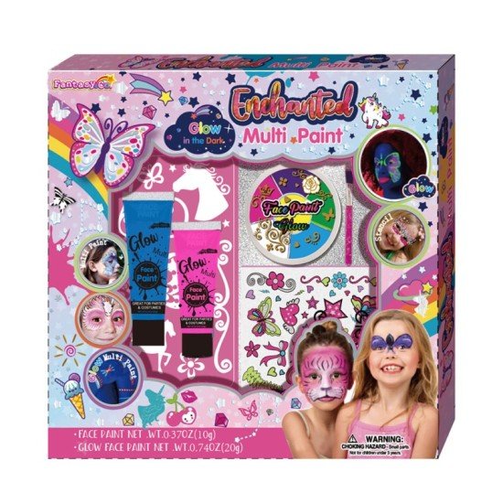 Tokidas 6 Color Glow In The Dark Face Paint