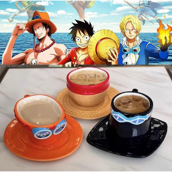 Ace One Piece Anime Ceramic Coffee Mugs	