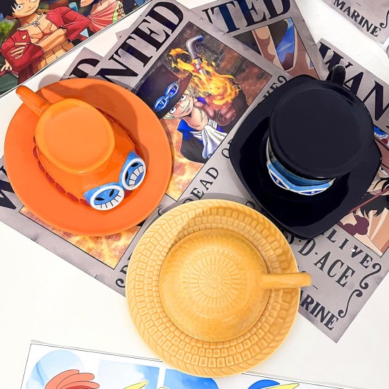 Sabo Anime One Piece Anime Ceramic Coffee Mugs