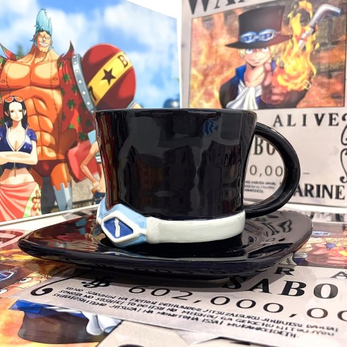 Sabo Anime One Piece Anime Ceramic Coffee Mugs