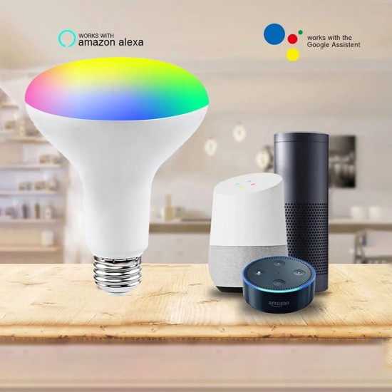 RGB smart light bulb with APP remote control and supports voice control