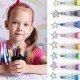 12 Colors Metallic Glitter Colorful Color Outline Marker Kawaii Art Marker Double Line Pen