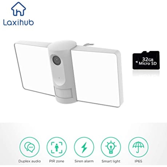 Laxihub Wi-Fi 1080P Floodlight Camera