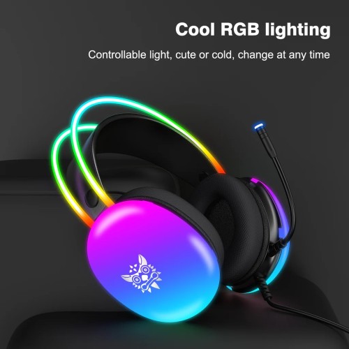 ONIKUMA X25 RGB Gaming Headset - Black