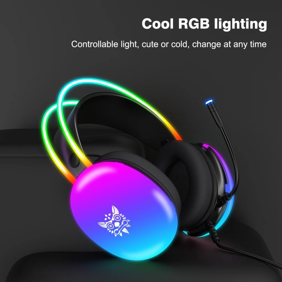 ONIKUMA X25 RGB Gaming Headset - Black