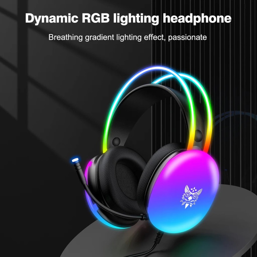 ONIKUMA X25 RGB Gaming Headset - Black