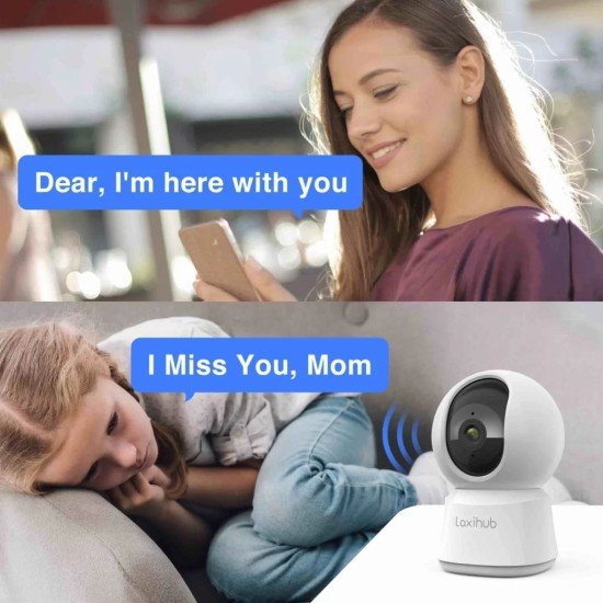 Laxihub Indoor Wi-Fi 1080P Pan Tilt Camera