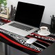 Gamer king Large Gaming Mouse Pad Red Black Grey Abstrasct Wavy Stripes Desk Mat XXL15inch (L) x 35inch (W)