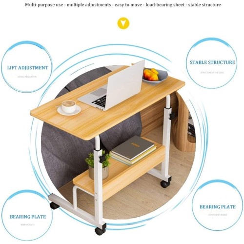 Adjustable Study Laptop Desk 80x60cm