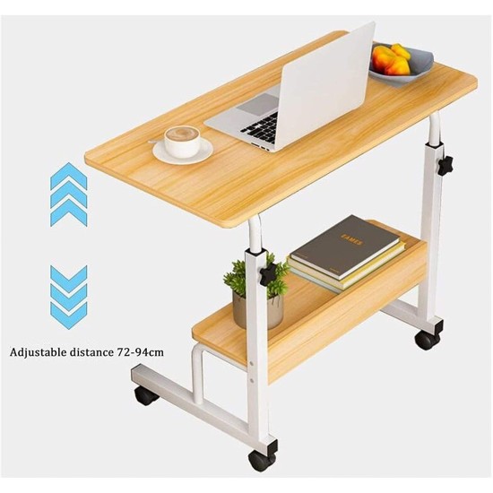 Adjustable Study Laptop Desk 80x60cm