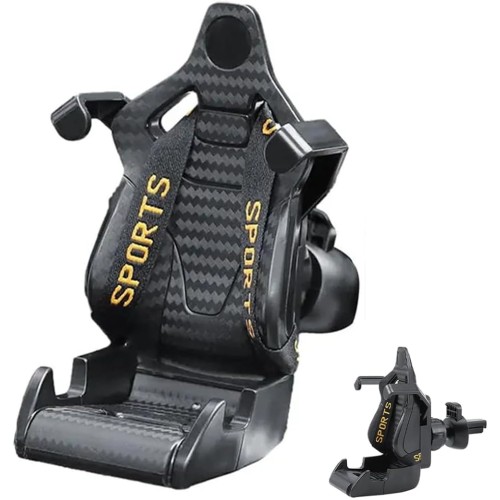 Racing Seat with Safety Belt Cell Phone Holder