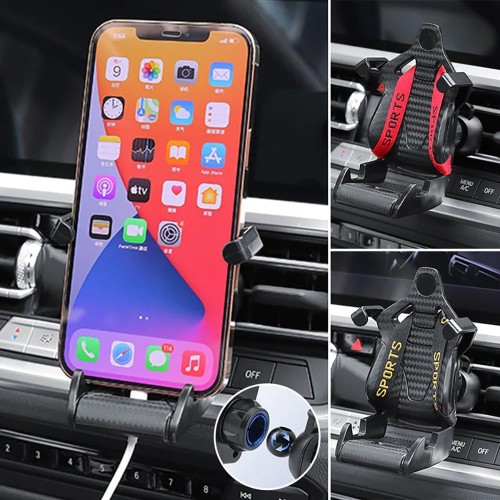 Racing Seat with Safety Belt Cell Phone Holder