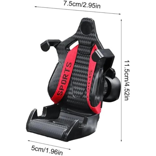 Racing Seat with Safety Belt Cell Phone Holder